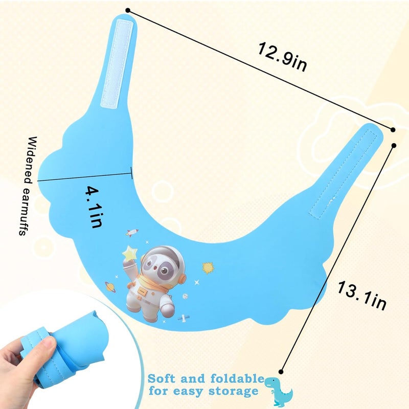 LADES Baby Shower Caps Shield - Adjustable Kids Bath Visor Hat Shampoo Washing Hair Protection Soft Cartoon for Toddler - Image 4